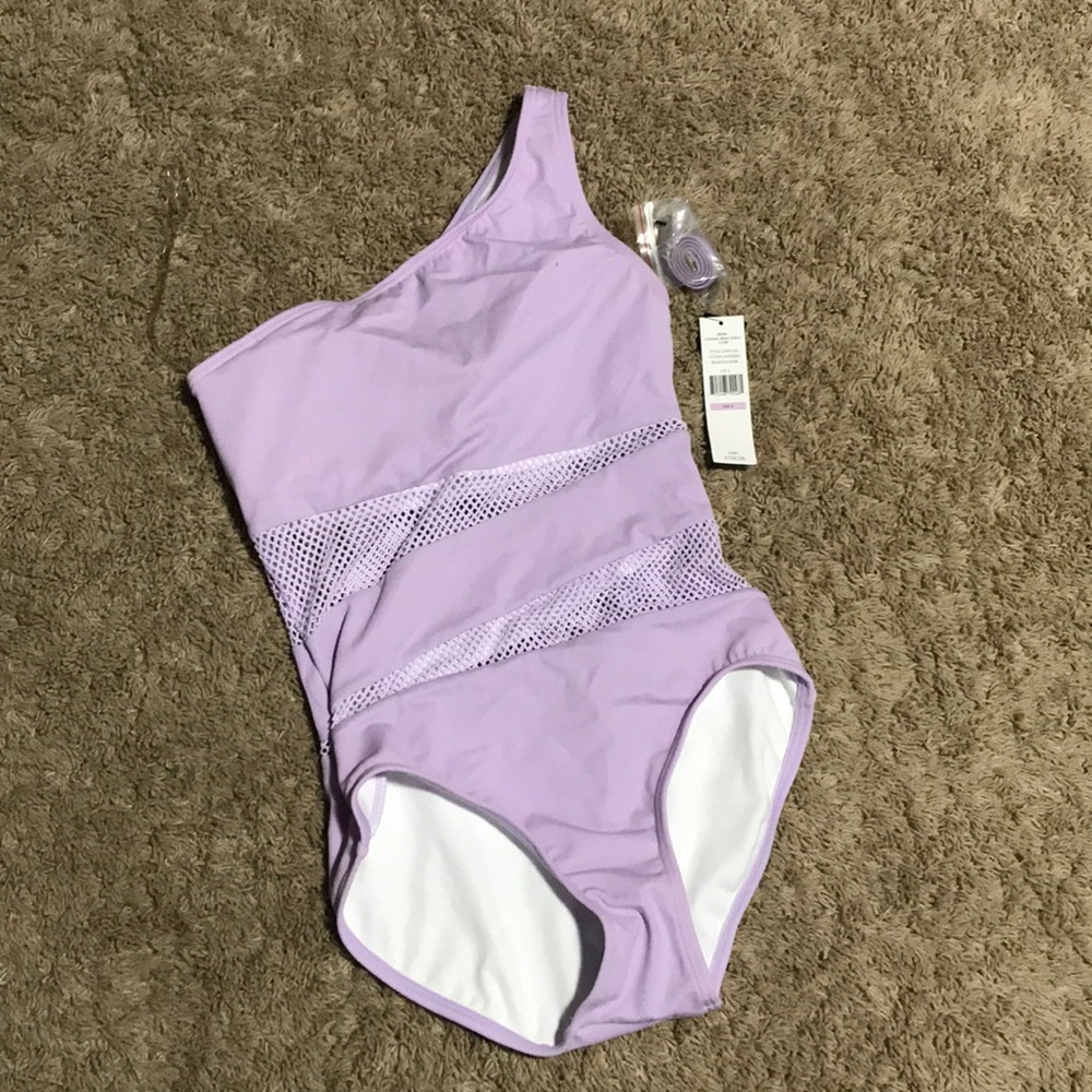 Carmen Marc Valvo one shoulder swimsuit